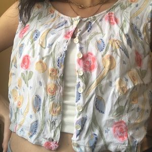 Pastel floral blouse Chattanooga